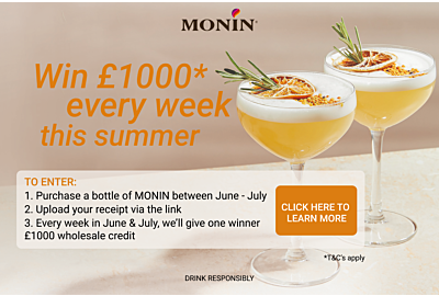 WIN £1000 wholesale credit every week this summer with MONIN!