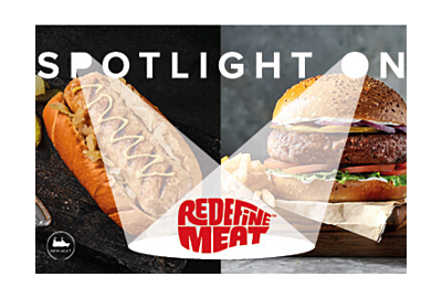 Redefine meat foodservice products with a spotlight graphic