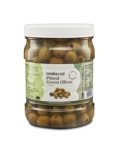 Cooks & Co Pitted Green Olives