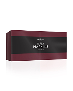 Caterfood Bordeaux Napkins 2ply 33cm