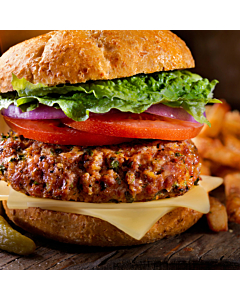 Gourmet Island Frz Lamb Burger 4oz Halal with Mint Seasoning