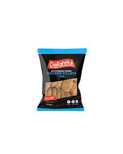 Delightful Frozen Southern Fried Cooked Chicken Fillet 120g