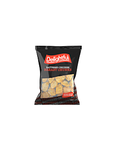 Delightful Frozen Battered Chicken Chunks 20-35g