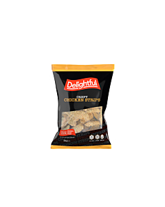 Delightful Frozen Crispy Coated Chicken Strips 35g