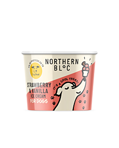 Northern Bloc Frozen Strawberry/Vanilla Ice Cream for Dogs