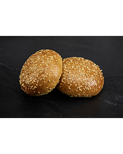 Frozen Brioche Bun Premium Glazed Linseed Topped