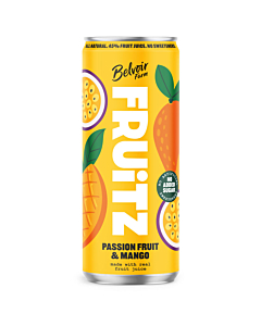 Belvoir FRUiTZ Sparkling Passion Fruit & Mango Can