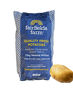 Fairfields Farm Washed Whites Potatoes 55 count