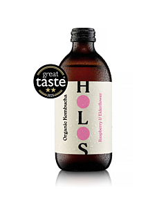 Holos Chilled Kombucha Organic Raspberry & Elderflower