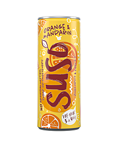 Suso Sparkling Orange and Mandarin Cans