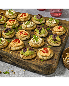 Baked Earth Mini Garlic & Coriander Naan Bread Bites