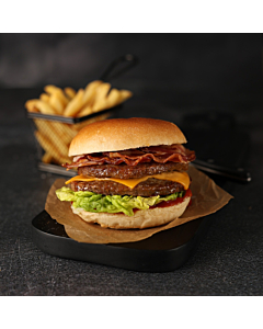 Caterfood Select Frozen 97% Seasoned Beef Burger 4oz