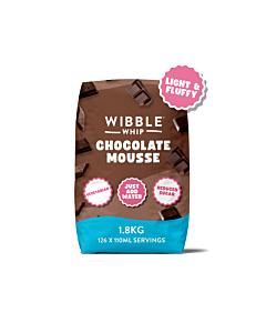 Wibble Foods Chocolate Mousse Flavour Reduced Sugar Mix