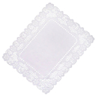 White Lace Paper Tray Covers 25cm x 36cm