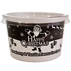 Cooldelight Strawberry & Vanilla Ice Cream Christmas Tubs