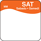 DayMark Removable Saturday Food Labels