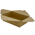 Zeus Lrg Kraft Compostable Leakproof Containers 1900ml-69oz