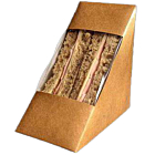 Zeus Kraft Deep Fill Sandwich Wedge Recyclable & Compostable