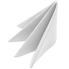 Zeus Packaging Airlaid Napkins 2Ply White 8-Fold 40cm