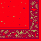 Swantex Merry & Bright Red Napkins 3ply 40cm