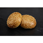 Frozen Brioche Bun Premium Glazed Linseed Topped