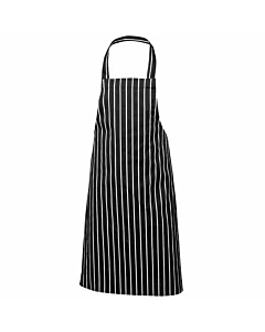 Black Butchers Stripe Bib Apron 70x100cm