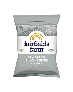 Fairfields Farm Sea Salt & Black Pepper Crisps