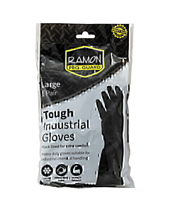 Ramon Pro-Guard Heavy Duty Rubber Gloves Large