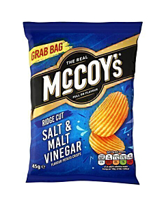 McCoys Salt & Malt Vinegar Flavour Crisps Grab Bags