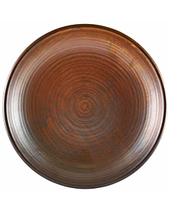 Terra Porcelain Rustic Copper Deep Coupe Plate 28cm