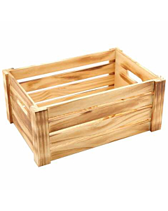 Wooden Crate Rustic Finish 34 x 23 x 15cm