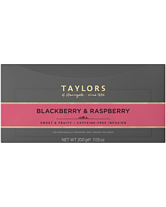 Taylors of Harrogate Blackberry & Raspberry Tagged Tea bags