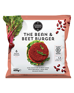 Strong Roots Frozen Bean & Beet Burger