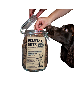 Canine Menu Brewery Bites Glass Jar with Label