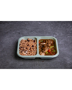 Simply Frozen Afro Caribbean Brown Stew Chicken & Rice