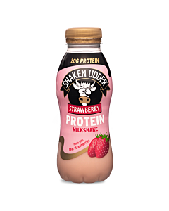 Shaken Udder Strawberry Protein Milkshake