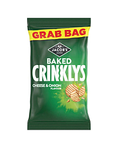 Jacobs Crinkly's Cheese & Onion Grab Bag