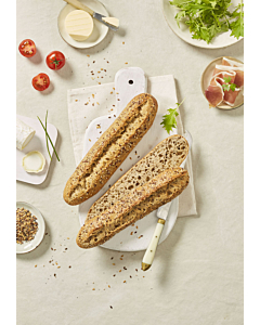 Bridor Frozen Grains Gourmet Half Baguette Part Baked