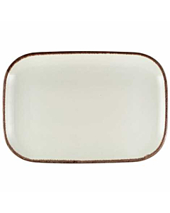 Terra Stoneware Sereno Brown Rectangular Plate 34.5 x 23.5cm