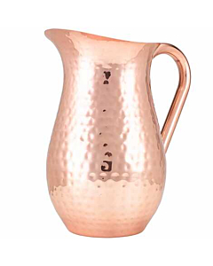 GenWare Hammered Copper Plated Water Jug 2L/67.6oz