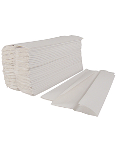 Country Range Staples White Centre Fold 1 Ply Hand Towels