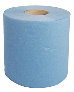 Staples 2 Ply Perforated Blue Centrefeed Rolls 150m x 210mm