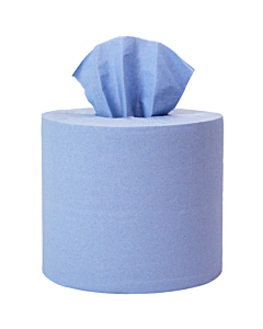 Poppies 2 Ply Blue Centrefeed Rolls 170mm x 150m