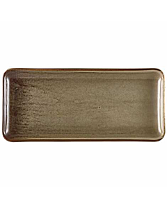 Terra Porcelain Grey Narrow Rectangular Platter 30 x 14cm