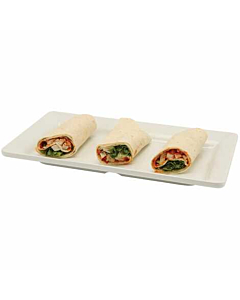 White Melamine Platter GN 1/3 Size 32X17.5cm