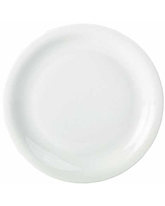 Genware Porcelain Narrow Rim Plate 22cm/8.5"