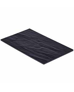 Slate Melamine Platter GN 1/4 26.5X16cm