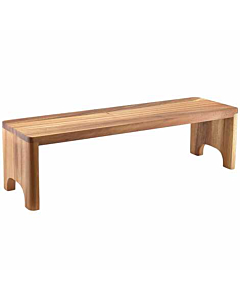 GenWare Acacia Wood GN Buffet Riser GN 2/4 15cm (H)