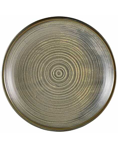 Terra Porcelain Matt Grey Deep Coupe Plate 28cm