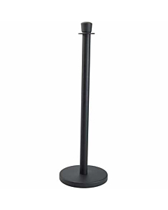 Genware Black Barrier Post